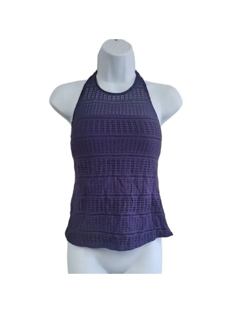 ANNE Cole Signature Crochet Tankini top